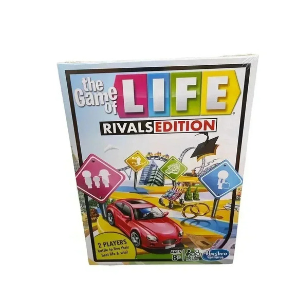 The Game of LIFE Rivals Edition Hasbro 2 Players Game Night 2020 Sealed - Picture 1 of 2